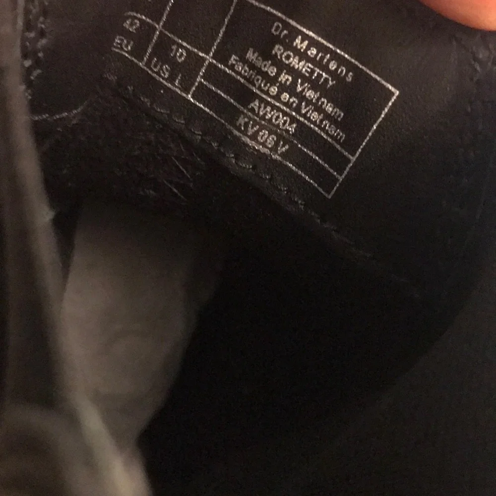 New Dr Martens Rometty Black Boots Size 10